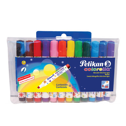 PEPMACAB002 - Marcador Pelikan Colorella Tinta Base Agua Colore Surtidos C/12 Pzas