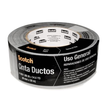 Cinta sellaductos 3m gris multiusos rollo 48mmx50m 1 pza