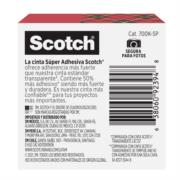 Cinta Scotch 3M Super Adhesiva 19mmx25.4m Caja - Vista 5