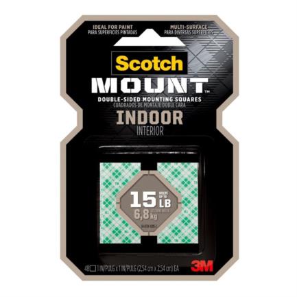 Cinta montaje 3m interiores 111h-sq-48-dc 48 unidades en display case