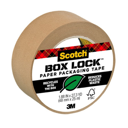 Cinta 3m de empaque de papel box lock 0.48x22.8 mts