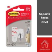 Gancho 3M Básico Command 1 Wire Pequeño Color Blanco - Vista 10