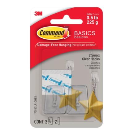 Gancho 3m básico command 2 transparente