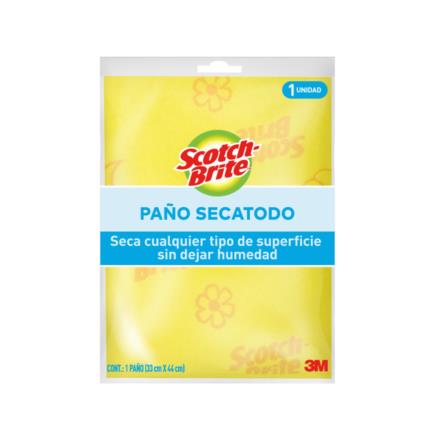 Paño secatodo 3m scotch brite 33cmx44cm 1 pack