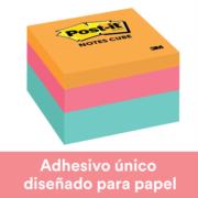 Notas Adhesivas 3M Post-It 2018 3x3 Cubo Color Pastel 400 Hojas - Vista 7