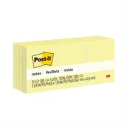 Notas 3m post it 653 1.5x2" amarillo paquete 100 hojas c/12