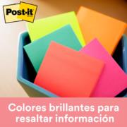 Notas 3M Post-It 3x3 Neón 5 Blocks C/75 Hojas - Vista 9