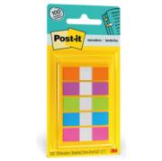 Banderitas 3m post-it 683-5cb autoadheribles neón 12mmx43mm 5 blocks c/20 banderitas