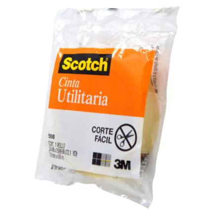 Cinta scotch 3m 508 12mmx6mm econ&oacute;mica en bolsa c/8