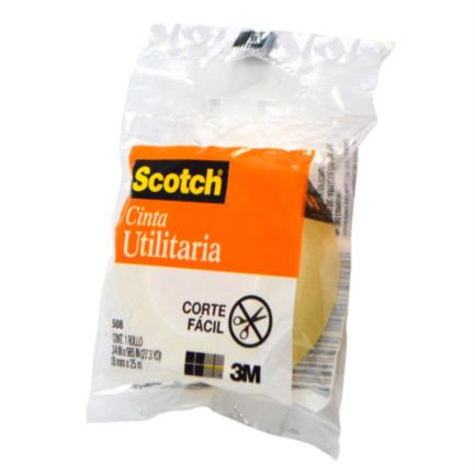 Cinta scotch 3m 508 18mmx25mm económica c/8 piezas