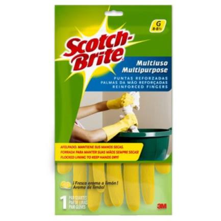 Guante multiusos 3m scotch brite 8 - 8 1/2 med/gde 1 pza