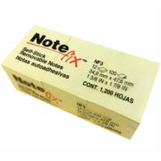 Notas Adhesivas 3M Note fix 3.8x5.1 Color Amarillo 100 Hojas c/12 - Vista 3