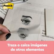 Notas Adhesivas 3M Post It 2.8x2.8" Transparente 1 Block C/36 Hojas Blister - Vista 13