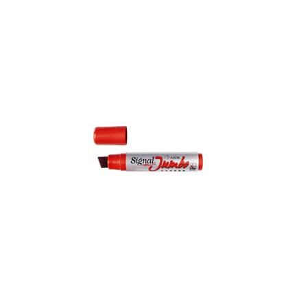 Marcador permanente signal jumbo rojo c/4 pqte