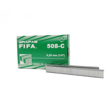 Grapas pilot fifa 508-c 6.35mm (1/4") para maquina cs-5000