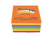 NOTAS ADHESIVAS JANEL MEMO TIP MINI CUBO 2X2 NEON C/400 - Vista 3