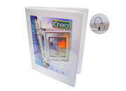 Carpeta kinera vinil aro "d" 1" blanca c/24