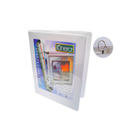 Carpeta kinera vinil aro "d" 1" blanca c/24