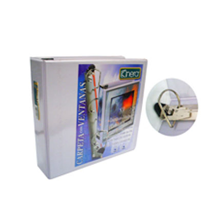 Carpeta kinera vinil aro "d" 2" blanca c/12