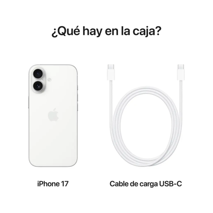 Smartphone Apple Iphone 17 Capacidad 512GB Color Blanco - Vista 4