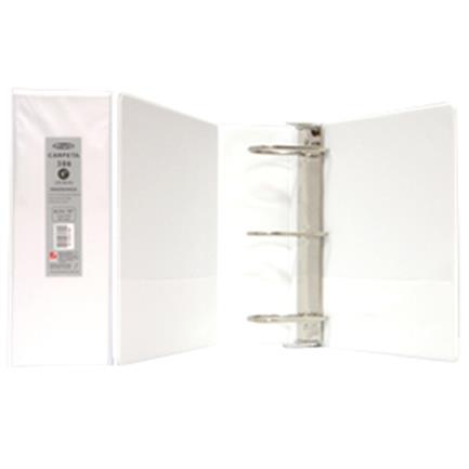 Carpeta acco wilson jones 386 vinil d3 4" carta blanco c/12