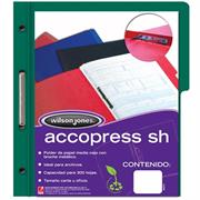 Carpeta acco press sh m/c carta verde obscuro np c/10