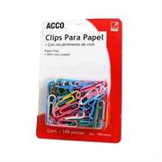 CLIP ACCO COLORES BLISTER C/100 CLIPS - Vista 3