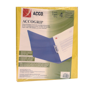 CARPETA ACCO GRIP T3 SH-964 CARTA AMARILLO C/4 - MAS RECIO