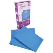 Folder acco colgante oficio color azul c/25 piezas