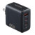 Cargador de USB Adata de Pared 65W con 2 Puertos Tipo C y 1 Puerto USB a Enchufe Plegable colo Negro - Vista 3