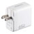 Cargador de USB Adata de Pared 65W con 2 Puertos Tipo C y 1 Puerto USB a Enchufe Plegable color Blanco - Vista 3