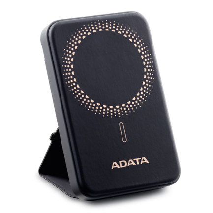 Power bank adata r050 carga rapida y magnetica inalambrico 5000 mah negro.