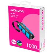 Unidad de Estado Solido SSD Adata Externo SC740 1TB USB Tipo C Incorporado 1050/1000MBS Resistente a Caídas MIL-ST - Vista 6