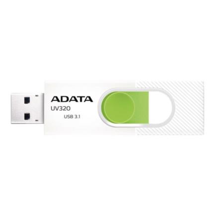 Memoria usb adata uv320 128gb blanco/verde 3.1