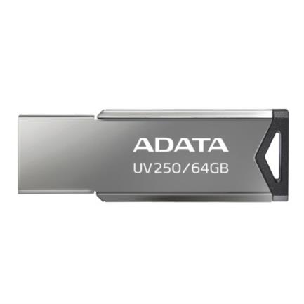Memoria USB ADATA 64 GB UV250 Color Plata Metalica 2.0