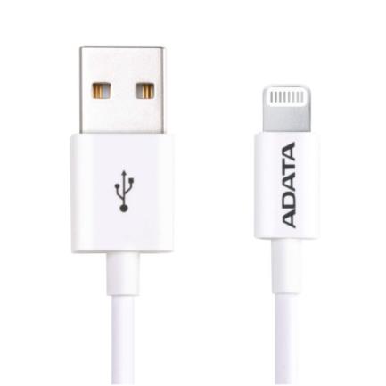 Cable adata lightning usb-a 2.0 1m color blanco