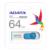 Memoria USB Adata C008 64GB 2.0 Color Blanco-Azul - Vista 6