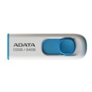 Memoria USB Adata C008 64GB 2.0 Color Blanco-Azul - Vista 4