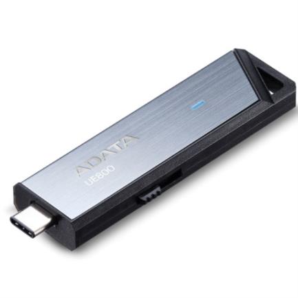 Memoria USB Adata 256 GB UE800 Flash Drive Tipo C 3.2 Color Plata Metálica - Vista 3