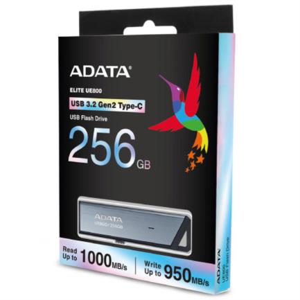 Memoria USB Adata 256 GB UE800 Flash Drive Tipo C 3.2 Color Plata Metálica - Vista 5