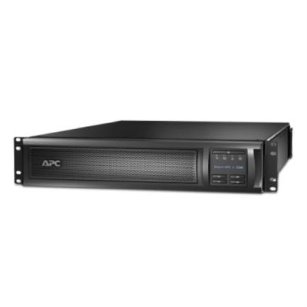 Ups apc 2200va/1980w rack/torre 2u lcd 100-127v línea interactiva 8 salidas color negro