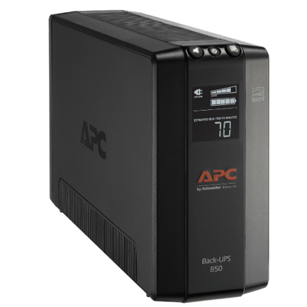 Unidad Back UPS APC Pro BX 850 VA 8Tomas de Salida AVR Interfaz LCD LAM 60 Hz - Vista 8