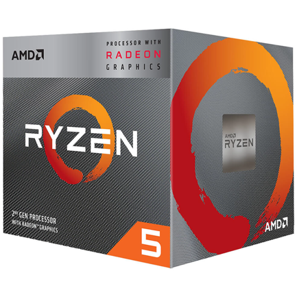 Procesador AMD Ryzen 5 3400G 4.2GHz 4MB 65W 4 Cores 8 Threads Socket AM4 con Graficos con Disipador