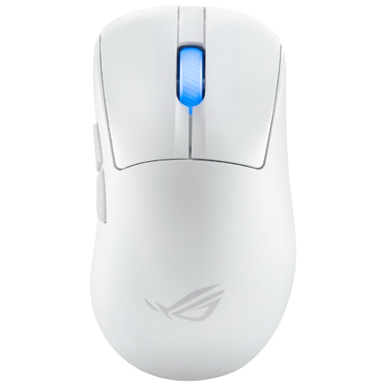 Mouse Asus Inalámbrico Gamer P714 ROG Keris II Ace 42000 DPI USB 2.0 Tipo C RF 2.4GHz BT 5.1 Color Blanco - Artículos Promocionales MAS RECIO