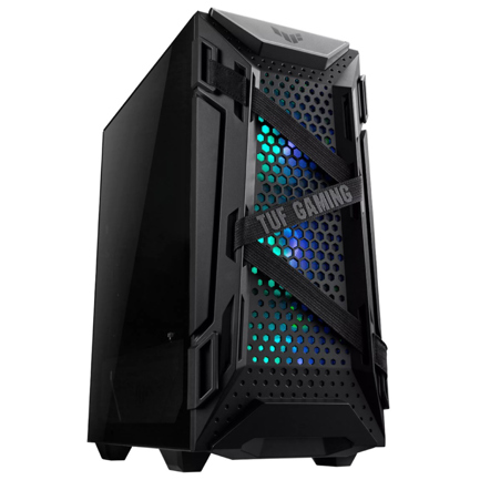 Gabinete ASUS TUF Gaming GT301 Midi-Tower ATX/Micro-ATX/Mini-ITX USB 3.0 sin Fuente 4 Ventiladores Instalados Negro