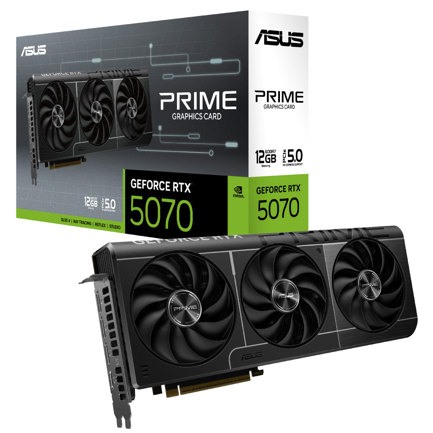 Tarjeta de video asus prime sff geforce rtx5070 oc 12gb triple fan gddr7 pcie 5.0 1xhdmi 3xdp