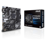 Tarjeta Madre Asus PRIME B550M-K AM4 128GB 4xDDR4 HDMI VGA DVI - Vista 2