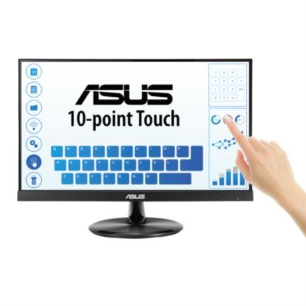 Monitor Asus 21.5" Touch VT229H IPS FHD 1920x1080 10 Points Multi-Touch 1xHDMI 1xD-Sub 5ms GTG 60Hz Negro - MAS RECIO