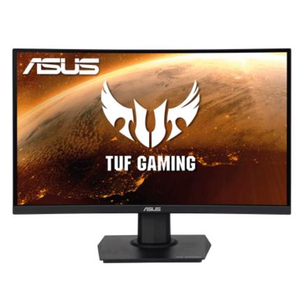 Monitor asus curvo tuf gaming vg24vqe 23.6" va fhd 1920x1080 1xhdmi 1xdp 1ms mprt 165hz freesync color negro