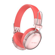 Audífonos Inalámbricos Acteck Over Ear Luxe Chic HP710 Recargables Elite Salmon - Vista 9